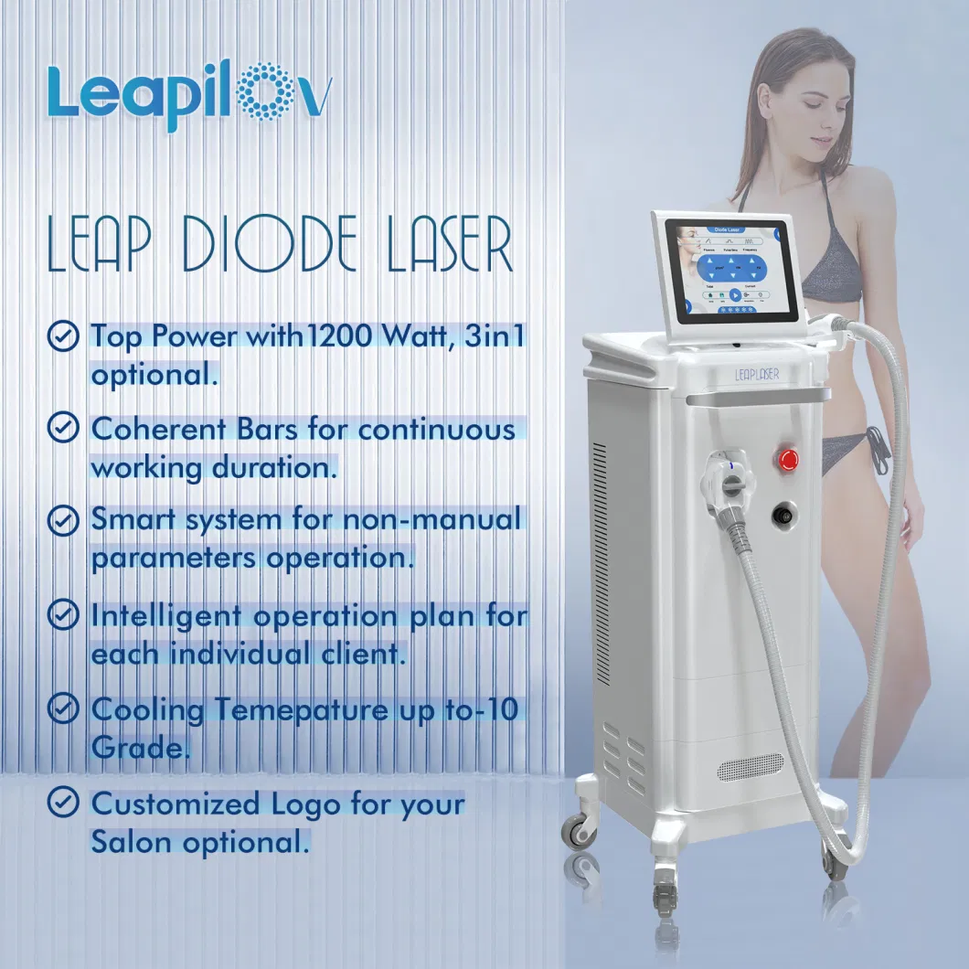 Super Ice Cooling Laser 1064nm 755nm 808nm 980nm Diode Laser Hair Removal Machine