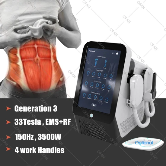 Ofan 33 Tesla Slim stimule le sculpteur musculaire Bodi minceur perte de poids EMT RF EMS Machine avec RF