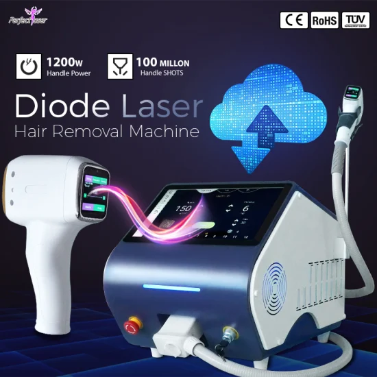 FDA CE Titanium 808nm 810nm 755nm 1064nm Laser à diode portable indolore à trois longueurs d'onde pour la machine d'équipement de beauté d'épilation